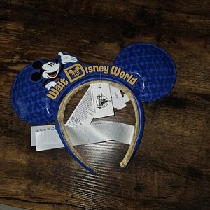 Disney Blue Mickey Mouse Ears Headband